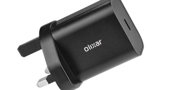 Olixar Power Delivery W Single Usb C Wall Charger Uk Plug Black