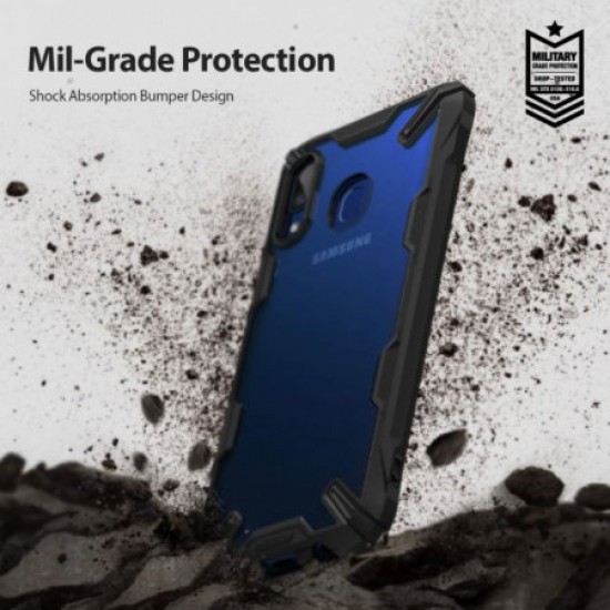 Ringke Fusion X Samsung Galaxy A20 Case - Black