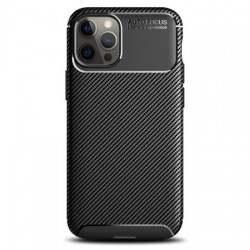 Olixar Carbon Fibre Apple iPhone 12 Pro Case - Black