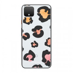 LoveCases Google Pixel 4 Leopard Print Clear Phone Case - Multi