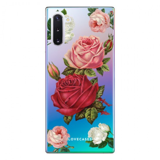 LoveCases Samsung Note 10 Roses Clear Phone Case