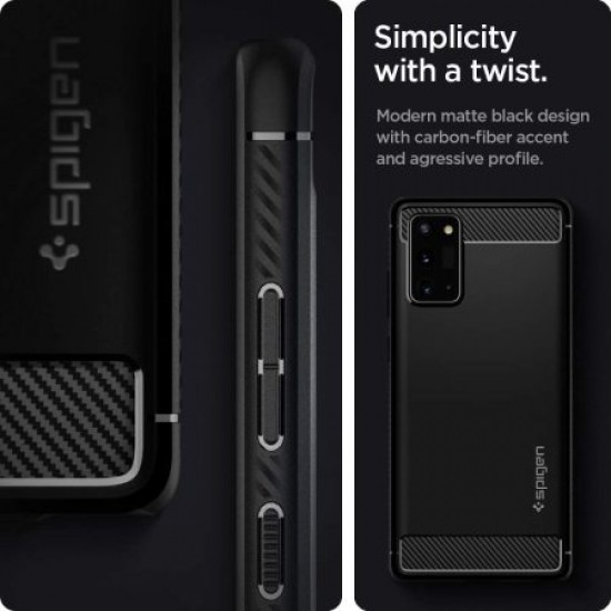 Spigen Rugged Armor Samsung Galaxy Note 20 5G - Matte Black