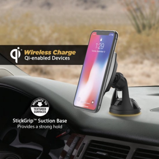 Scosche MagicMount Charge Magnetic Car Holder & Qi Wireless Charger