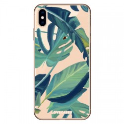 LoveCases iPhone XS Max Tropical Phone Case - Clear Green