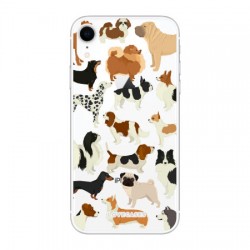 LoveCases iPhone XR Dogs Clear Phone Case