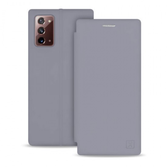 Olixar Soft Silicone Samsung Galaxy Note 20 5G Wallet Case - Grey