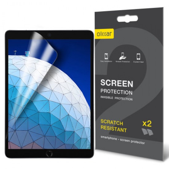 Olixar iPad Air 2019 Film Screen Protector 2-in-1 Pack