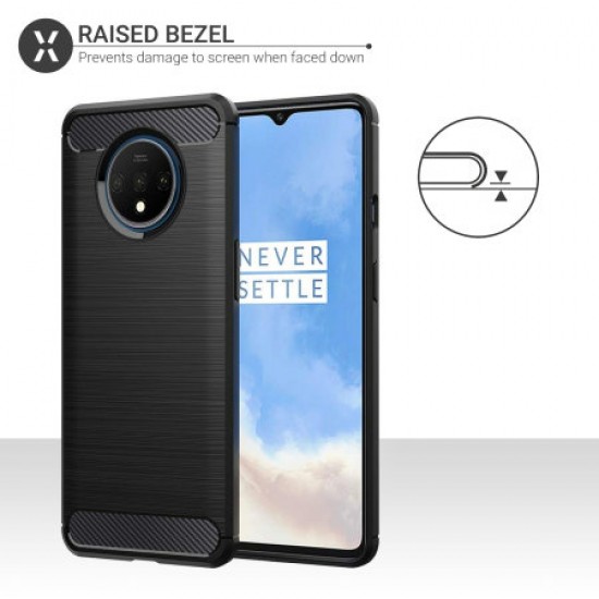 Olixar Sentinel OnePlus 7T Case & Glass Screen Protector - Black