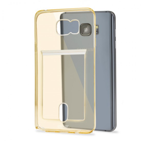 Olixar FlexiShield Slot Samsung Galaxy Note 5 Gel Case - Gold Tint