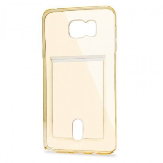 Olixar FlexiShield Slot Samsung Galaxy Note 5 Gel Case - Gold Tint