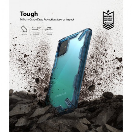 Ringke Fusion X Samsung Galaxy A51 Tough Case - Space Blue