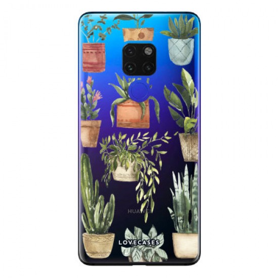 LoveCases Huawei Mate 20 Plant Phone Case - Clear Multi
