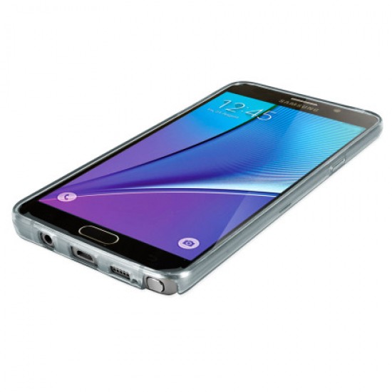 Olixar FlexiShield Slot Samsung Galaxy Note 5 Gel Case - Crystal Clear