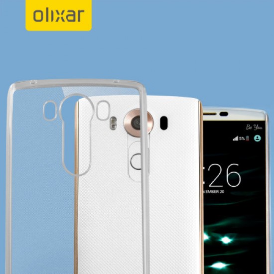 Olixar FlexiShield Ultra-Thin LG V10 Gel Case - 100% Clear