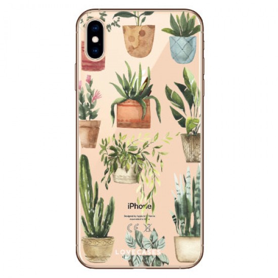 LoveCases iPhone XS Plant Phone Case - Clear Multi