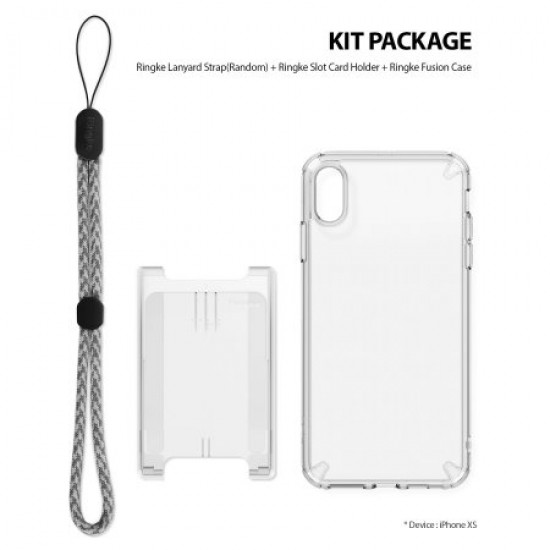 Rearth Ringke Fusion 3-in-1 iPhone XS Kit Case - Clear