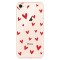 LoveCases iPhone 8 Plus Hearts Phone Case - Clear Red