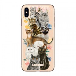 LoveCases iPhone XS Max Cats Clear Phone Case