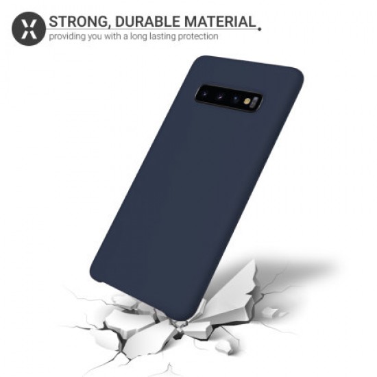 Olixar Samsung Galaxy S10 Plus Soft Silicone Case - Midnight Blue