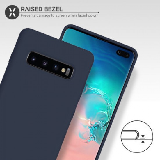 Olixar Samsung Galaxy S10 Plus Soft Silicone Case - Midnight Blue