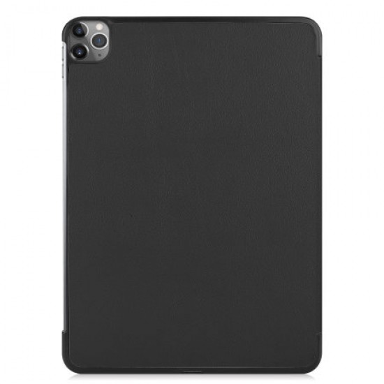 Olixar Leather-style iPad Pro 12.9" 2020 Folio Stand Case - Black