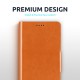 Olixar Leather-Style Samsung Galaxy A52 5G Wallet Stand Case - Brown