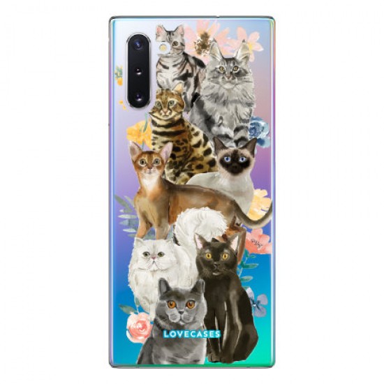 LoveCases Samsung Note 10 Cats Clear Phone Case