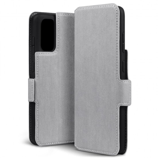 Terrapin Low Profile PU Leather Wallet Case - Grey for Samsung Galaxy S20