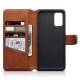 Terrapin Real Leather Wallet Case - Cognac for Samsung Galaxy S20 Plus