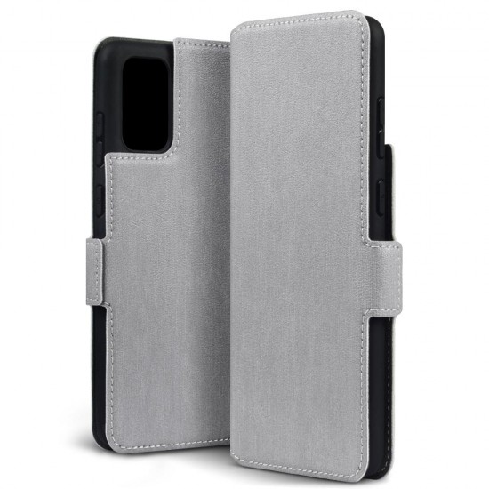 Terrapin Low Profile PU Leather Wallet Case - Grey for Samsung Galaxy S20 Plus