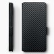 Terrapin Samsung Galaxy A91 Low Profile PU Leather Wallet Case - Black Carbon Fi