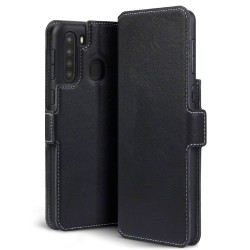 Terrapin Low Profile PU Leather Wallet Case for Samsung Galaxy A21 - Black
