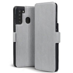 Terrapin Low Profile PU Leather Wallet Case for Samsung Galaxy A21 - Grey