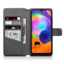 Terrapin Samsung Galaxy A31 Real Leather Wallet Case - Grey