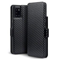 Terrapin Samsung Galaxy A31 Low Profile PU Leather Wallet Case - Black Carbon Fi