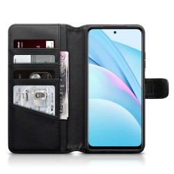 Terrapin Xiaomi Mi 10T Lite 5G Real Leather Wallet Case - Black