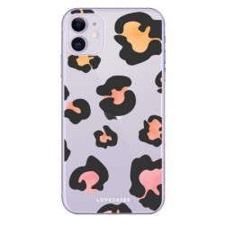 LoveCases iPhone 11 Leopard Print Clear Case - Multicoloured