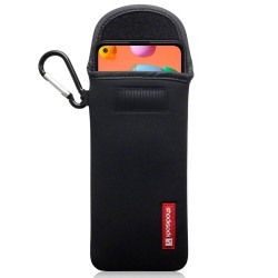 Shocksock Samsung Galaxy A11  Neoprene Pouch Case with Carabiner - Black