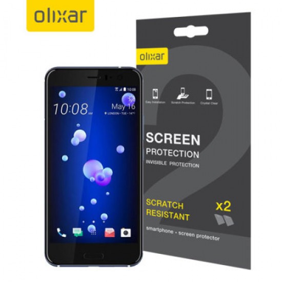 Olixar HTC U11 Screen Protector 2-in-1 Pack