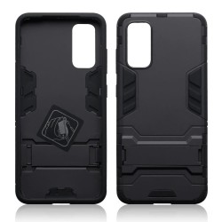 Terrapin Dual Layer Shock Resistant Case with Stand - Black for Samsung Galaxy S