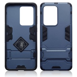 Terrapin Dual Layer Shock Resistant Case with Stand - Dark Blue for Samsung Gala