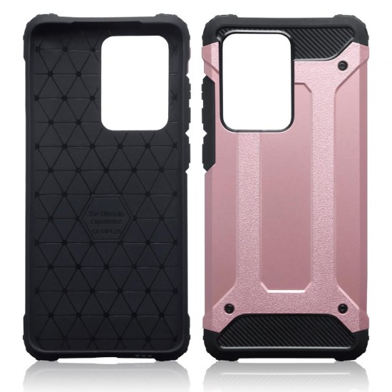 Terrapin Double Layer Impact Case - Rose Gold for Samsung Galaxy S20 Ultra