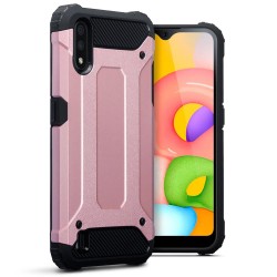 Terrapin Double Layer Impact Case for Samsung Galaxy A01 - Rose Gold