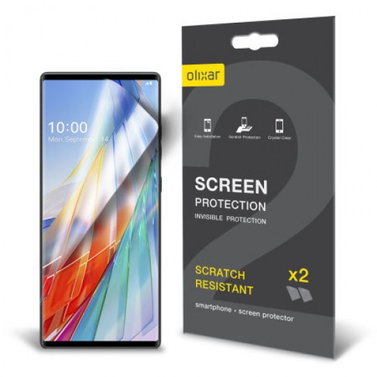 Olixar LG Wing 5G Film Screen Protector 2-in-1 Pack