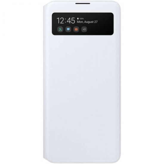 Official Samsung Galaxy A71 S-View Flip Cover Case - White