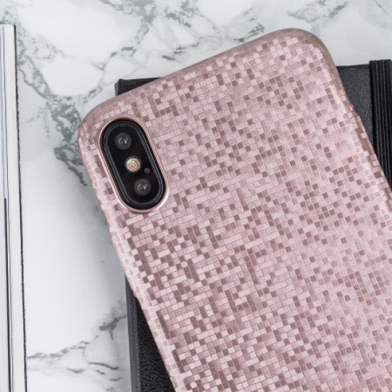 LoveCases Check Yo Self iPhone X Case - Rose Gold