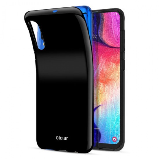 Olixar FlexiShield Samsung Galaxy A50 Gel Case - Solid Black