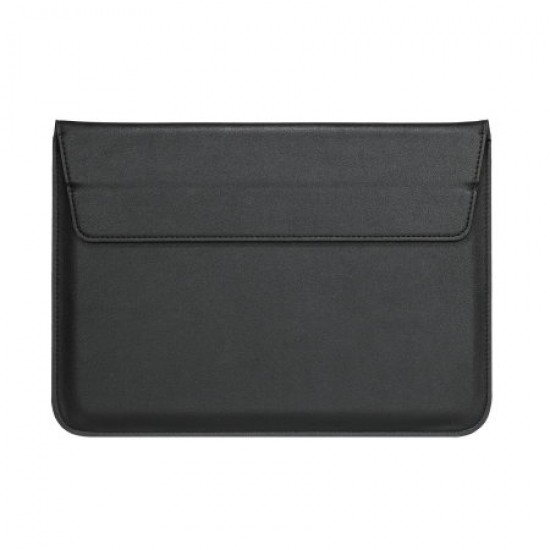 Olixar Leather-Style Universal 13" Laptop Sleeve With Stand - Black