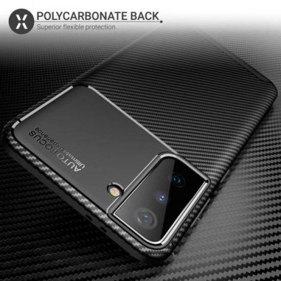Olixar Carbon Fibre Samsung Galaxy S21 Protective Case - Black