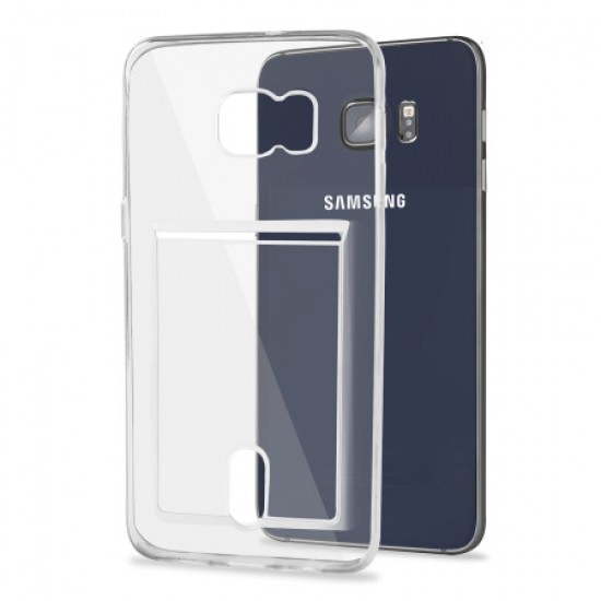 Olixar FlexiShield Slot Samsung Galaxy S6 Edge Plus Gel Case - Clear